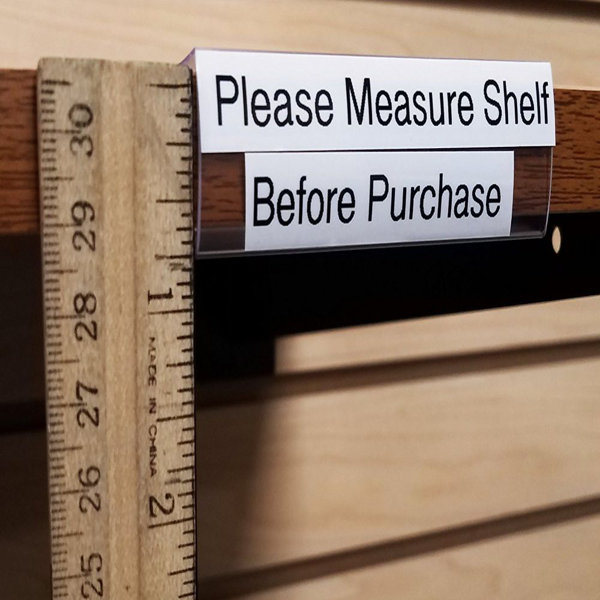 Store Fixtures Direct Wood Shelf Label Holder Clip on to Shelves Wayfair